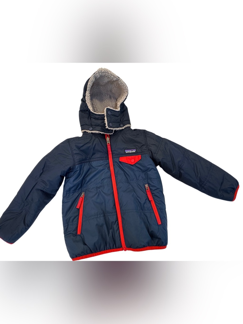 Patagonia Kids ‘Tribbles’ Reversible Jacket/Coat Sherpa